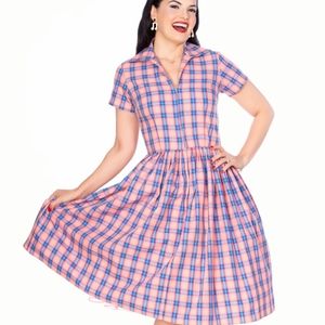 Bernie Dexter Francis plaid, L, NWOT